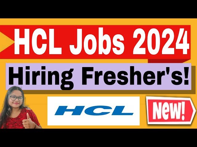 HCL Recruitment 2024 Notificaion 