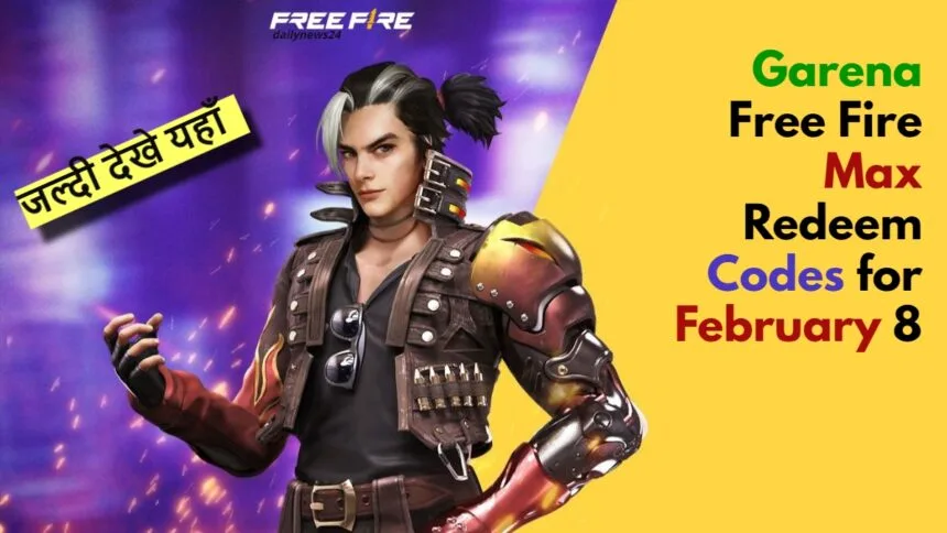 Garena Free Fire Max Redeem Codes for February 8